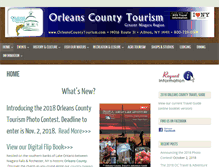 Tablet Screenshot of orleanscountytourism.com